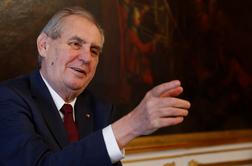 Češki predsednik Miloš Zeman dan po volitvah na intenzivni negi