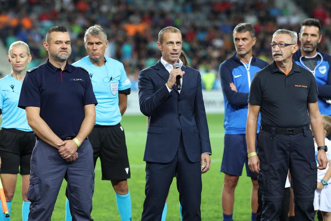 Aleksander Čeferin je v Stožice pripeljal velika imena svetovnega nogometa. | Foto: www.alesfevzer.com