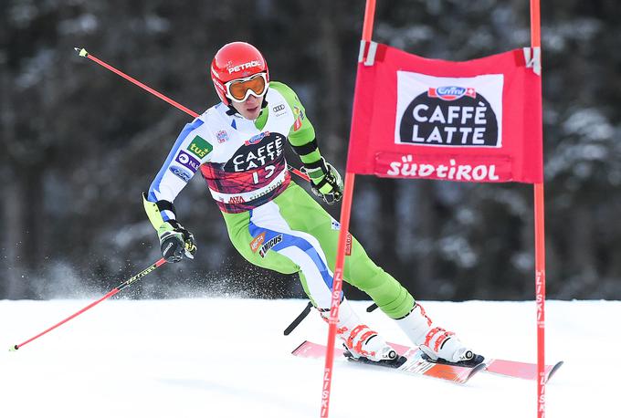 Žan Kranjec med predstavo, ki mu je prinesla tretje mesto na veleslalomu v Alti Badii. | Foto: Sportida