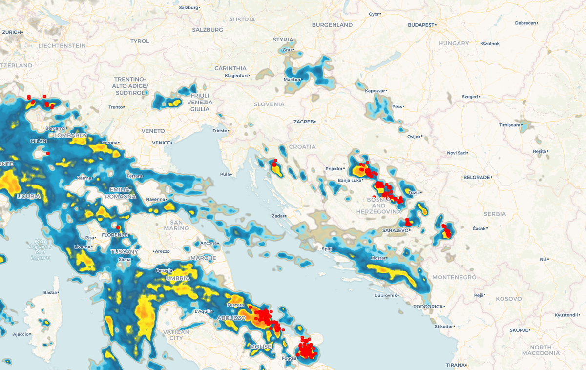 Neverin | Možne bodo padavine in plohe, lahko tudi močnejši nalivi.  | Foto Neverin.hr