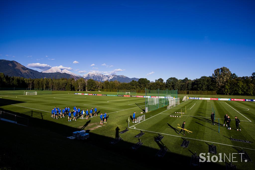 Slovenska nogometna reprezentanca trening