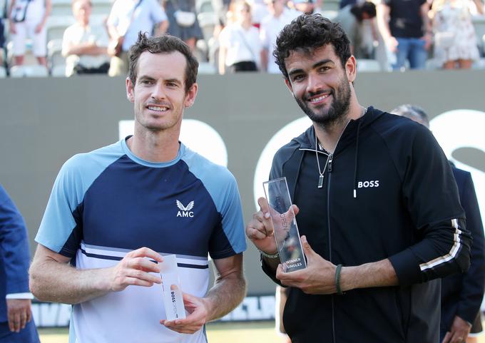 Andy Murray in Matteo Berrettini po finalu v Stuttgartu. | Foto: Guliverimage/Vladimir Fedorenko