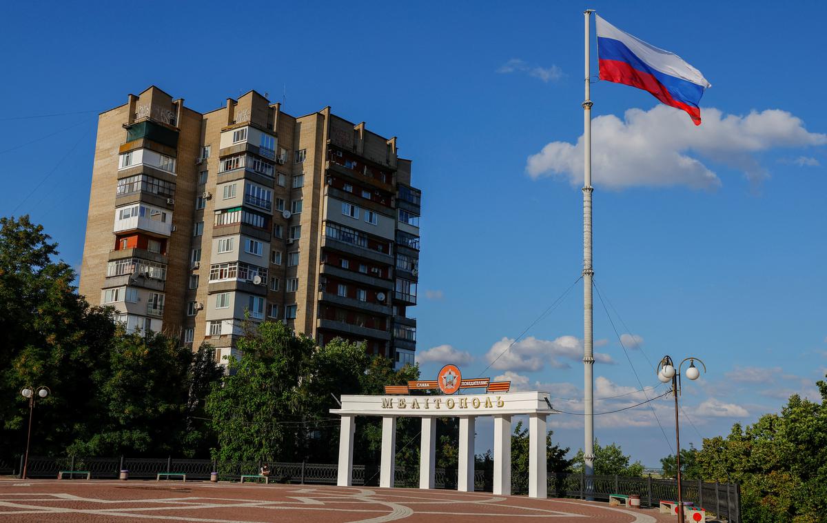 Melitopol | Melitopol leži južno od Zaporožja in vzhodno od nedavno osvobojenega ukrajinskega mesta Herson in je postal glavno logistično središče ruskih sil v Ukrajini. | Foto Reuters