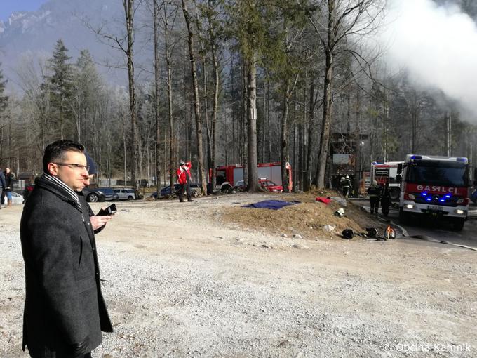 Škoda po oceni kamniškega župana Marjana Šarca ni majhna, a kot je dejal, je najbolj pomembno, da ni bilo človeških žrtev. | Foto: Občina Kamnik