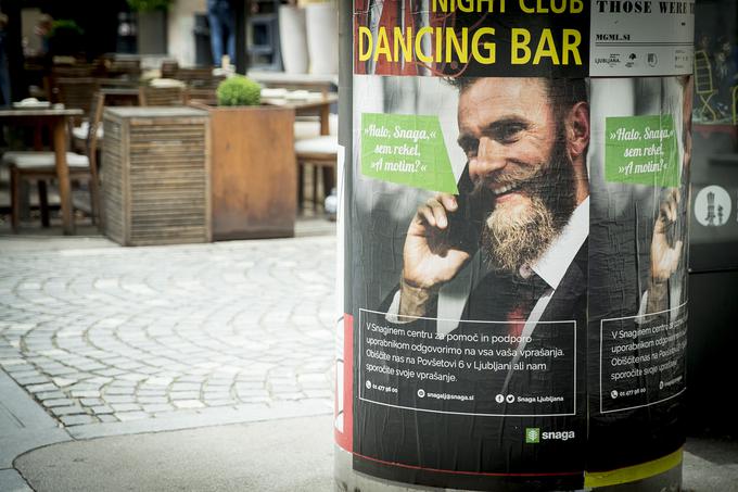 V Ljubljani je te dni mogoče opaziti informativne plakate komunalnega podjetja Snaga Ljubljana.  | Foto: Ana Kovač