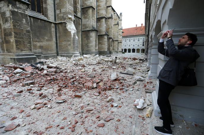 Zagreb potres | Uprava RS za zaščito in reševanje bo po napovedih Živčića posodobila svoje napotke za ravnanje ob potresu v razmerah, ki se nanašajo na koronavirus. | Foto Reuters