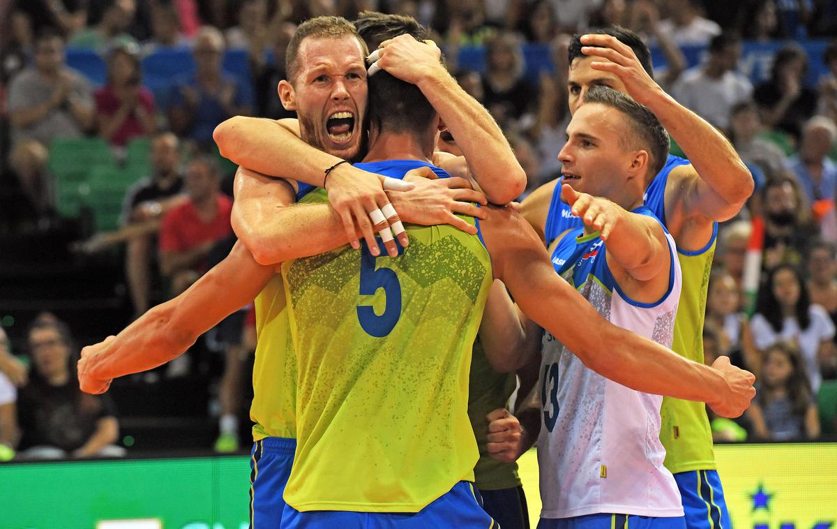 Slovenija odbojka | Alen Šket je bil nepričakovano junak zmage proti Belgiji. | Foto FIVB