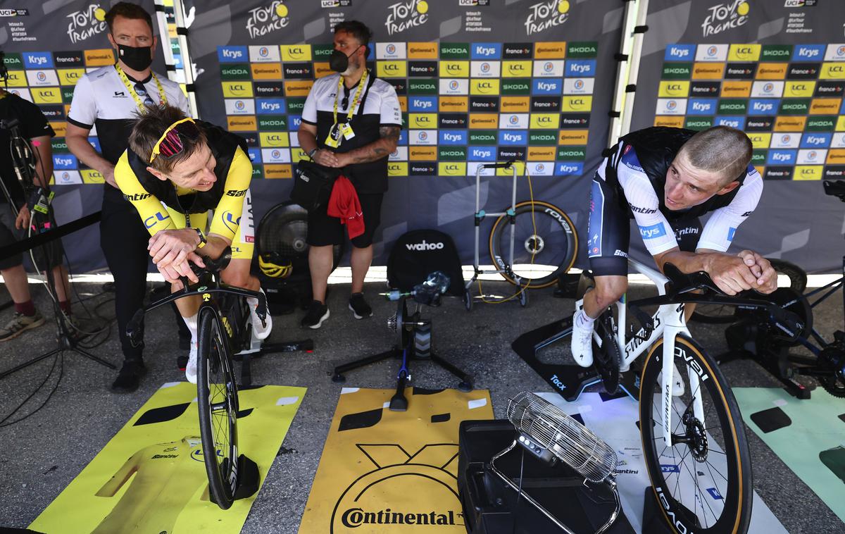 Tadej Pogačar | Tadej Pogačar in Remco Evenepoel v skupnem seštevku Toura ostajata na svojih mestih, a se je razlika med njima zmanjšala za deset sekund. | Foto Guliverimage