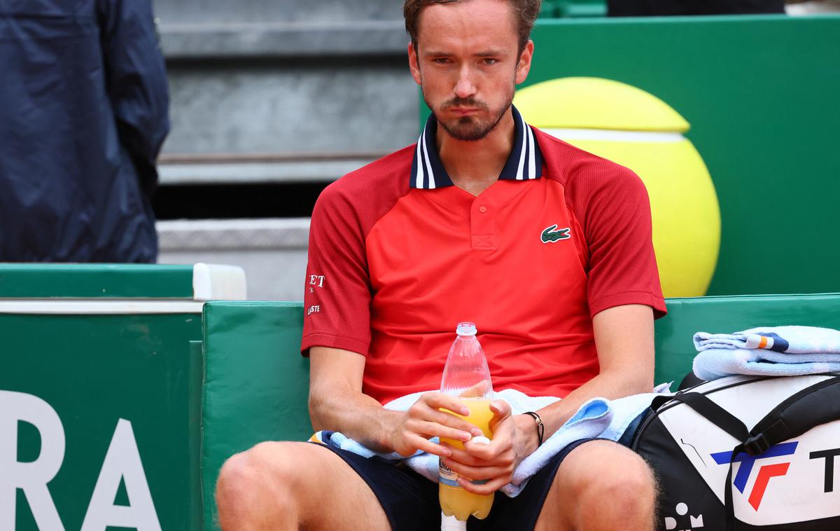 Danil Medvedjev | Danil Medvedjev je bil drugi dvoboj zapored nezadovoljen s sojenjem. | Foto Reuters