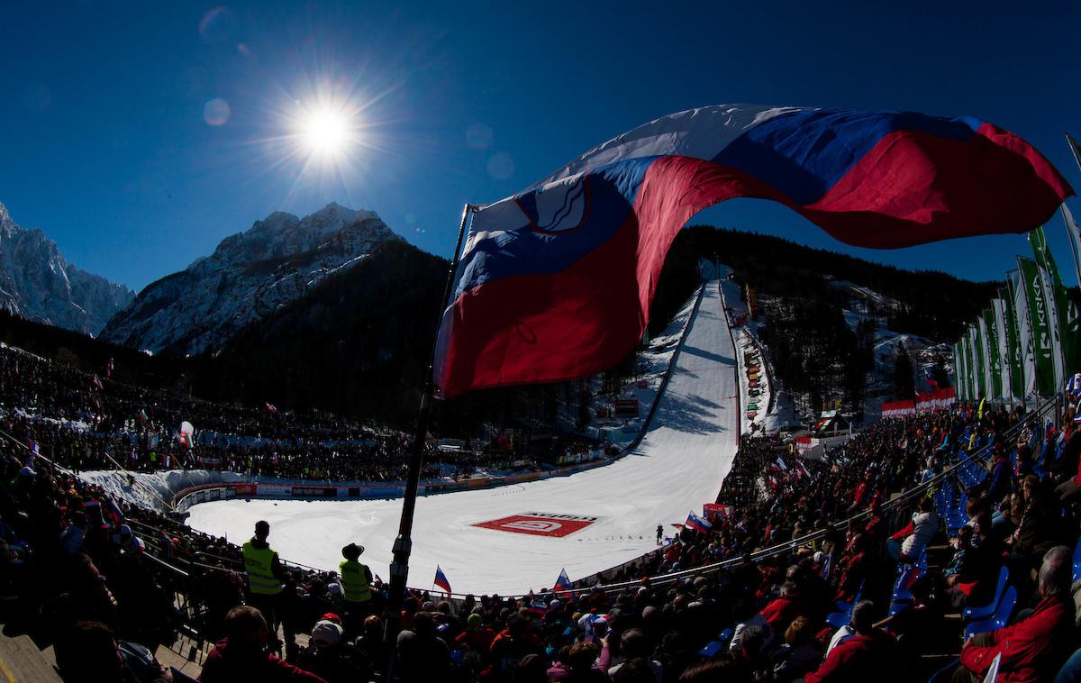 Planica Letalnica bratov Gorišek | Planiška lepotica, kot imenujemo Letalnico bratov Gorišek. Med 30. marcem in 2. aprilom bo v središču dogajanja. | Foto Vid Ponikvar