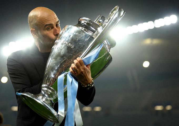 Josep Guardiola je osvojil tretjič ligo prvakov kot trener. Dvakrat je vodil Barcelono, enkrat pa je na vrh popeljal Man City. | Foto: Reuters