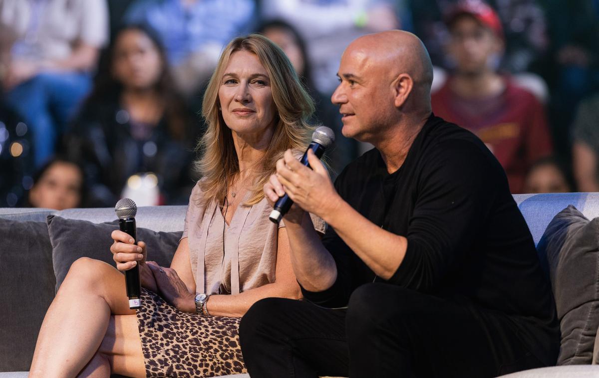 Steffi Graf, Andre Agassi | Oba nekdanja vrhunska športnika sta o projektu sicer obveščena, a neposredno z nastankom ne sodelujeta. Prvič naj bi bil film na ogled leta 2024. | Foto Profimedia