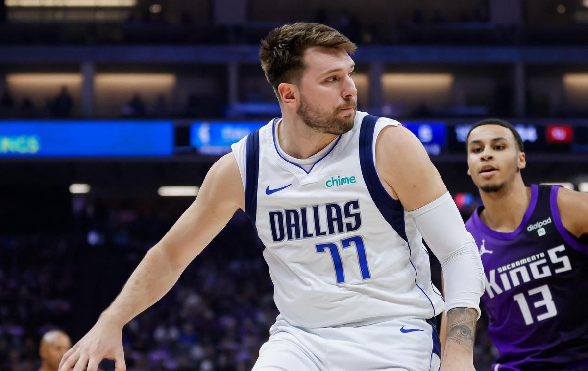 Luka Dončić Dallas Mavericks Sacramento Kings | Luko Dončića in Dallas Mavericks v nedeljo zvečer čaka začetek serije z LA Clippers. | Foto Reuters