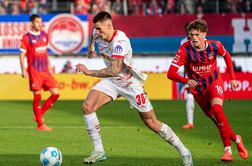 Šeško kljub razveljavljenemu zadetku nasmejan, Bayern v izdihljajih ostal brez zmage