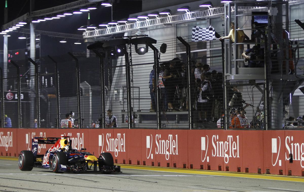 Sebastian Vettel Singapur | Sebastian Vettel je v Singapurju zmagal trikrat z Red Bullom ... | Foto Guliverimage