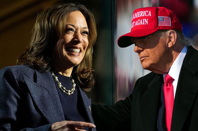 Ameriške volitve 2024, Donald Trump, Kamala Harris | Kamala Harris in Donald Trump | Foto Reuters, Guliverimage