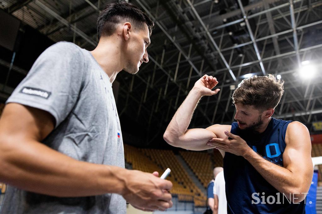 slovenska košarkarska reprezentanca trening