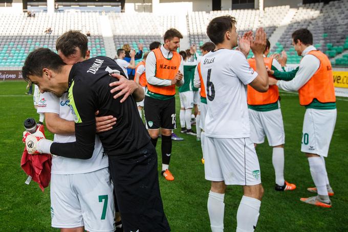 Veselje nogometašev Krškega v Ljubljani. | Foto: 