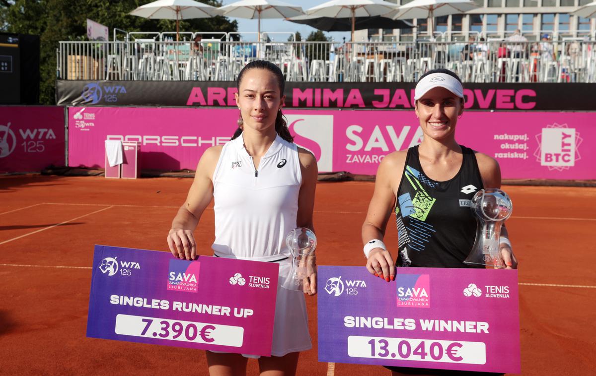 Zeynep Sonmez, Marina Bassols Ribera | Marina Bassols Ribera (desno) je zmagovalka ljubljanskega teniškega turnirja. | Foto www.alesfevzer.com