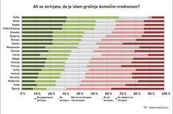 Za četrtino Slovencev islam grožnja tradicionalni kulturi