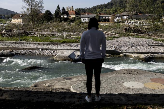 Eva Terčelj veliko treningov opravi na tacenski progi, ki pa je v zadnjih poplavah utrpela veliko škodo. | Foto: Ana Kovač