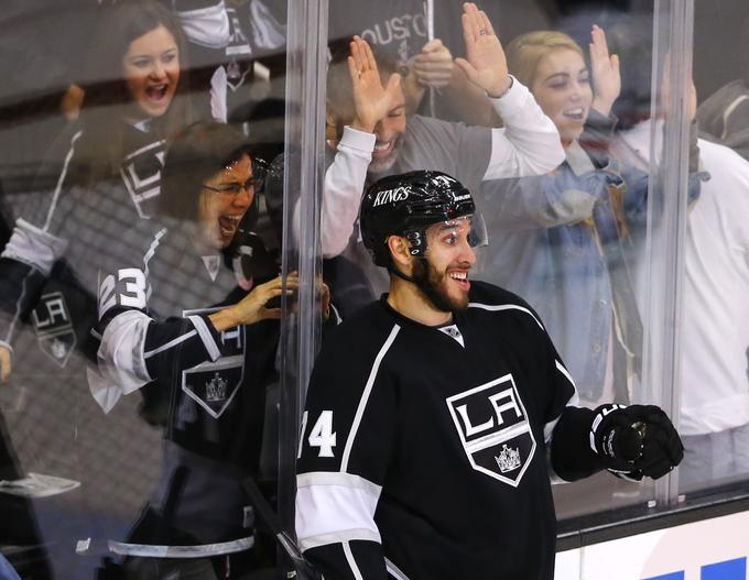 Los Angeles zapušča Dwight King, ki je bil pomemben člen ekipe, ko je osvojila oba naslova prvaka lige NHL. | Foto: Reuters