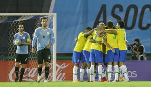 Brazilija melje naprej, zadovoljen tudi Messi, polom Kolumbije