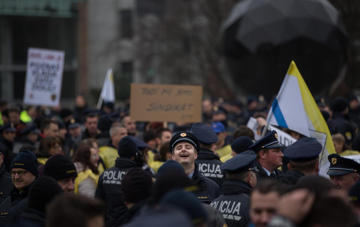 policija, stavka | Foto Klemen Korenjak