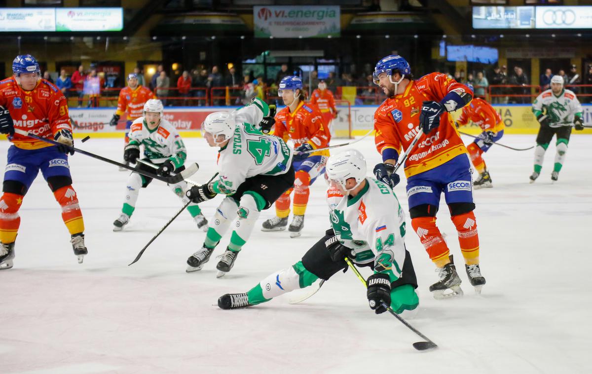 Asiago HK Olimpija | Olimpija je z visoko zmago proti Asiagu končala negativni niz. | Foto Serena Fantini / Asiago Hockey