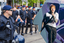 Ed Sheeran, hrvaška policija