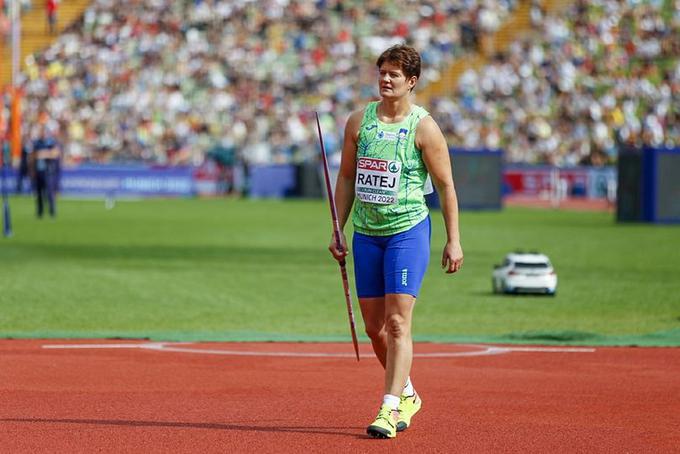 Martina Ratej se je uvrstila v finale evropskega prvenstva v metu kopja. | Foto: Peter Kastelic/AZS