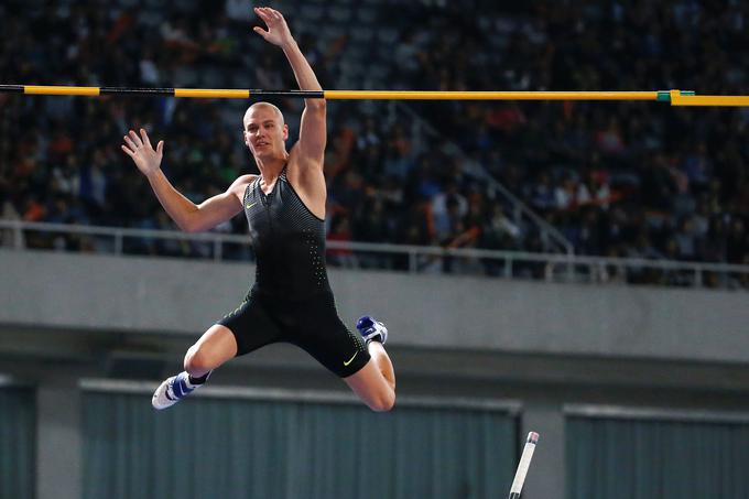 Sam Kendricks je z osebnim rekordom uspel premagati tudi svetovnega rekorderja Renauda Lavillenija. | Foto: Reuters