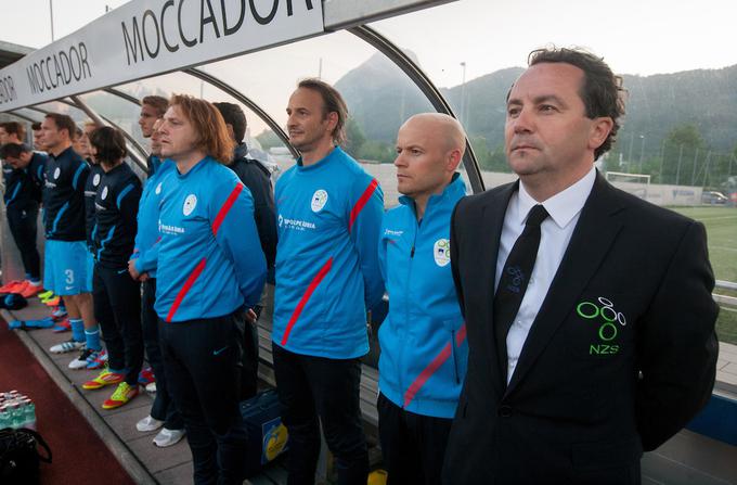 Slovensko nogometno reprezentanco je vodil v kvalifikacijah za SP 2014. Njegov pomočnik je bil zdajšnji trener vodilnega prvoligaškega kluba v Sloveniji Safet Hadžić. | Foto: Vid Ponikvar