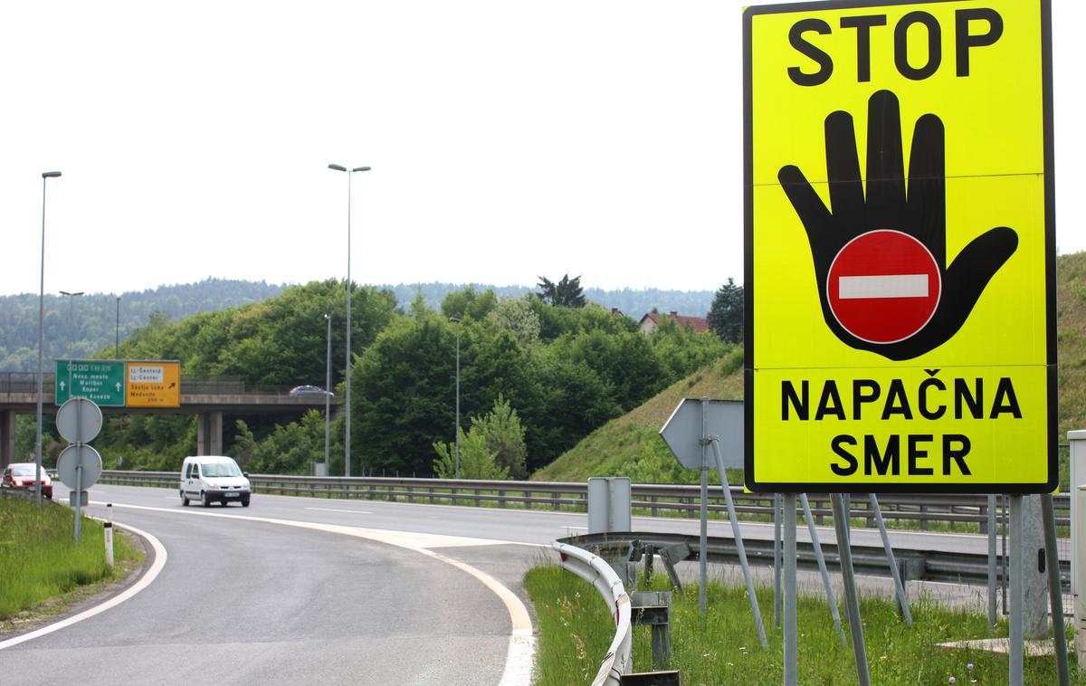 vožnja v napačno smer, napačna smer | Foto Bojan Puhek