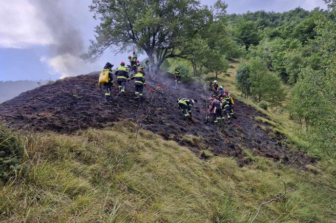 Požar na prostem | Požar na prostem na območju Cerknega | Foto PGD Cerkno/FB