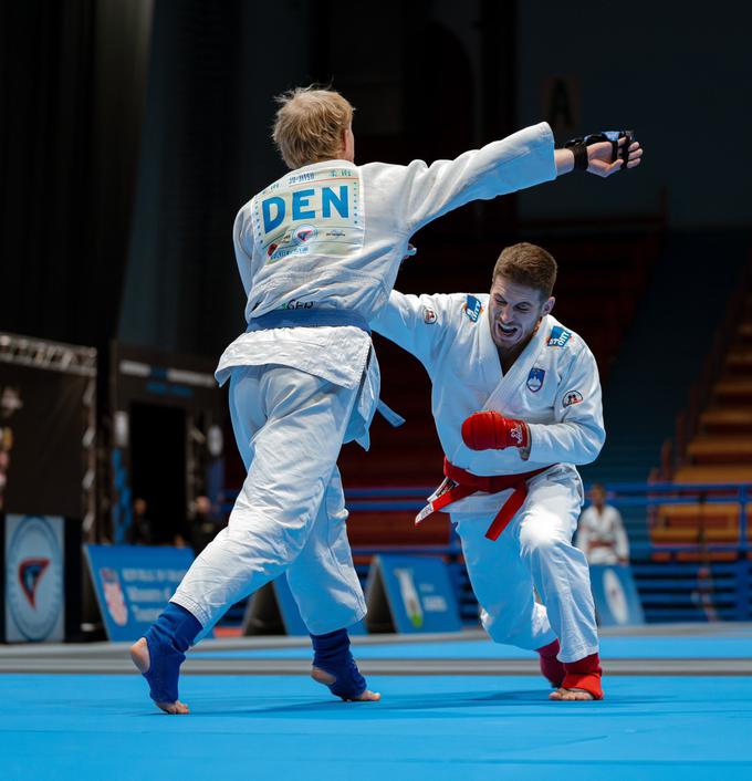 V finalu se je pomeril z Dancem Jasperjem Kilbakom. | Foto: Ju-jitsu zveza Slovenije