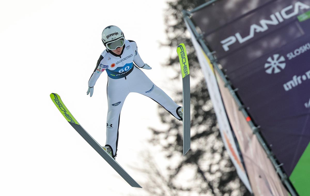 Ema Klinec Planica 2023 | Ema Klinec je bila na torkovih treningih dvakrat tretja in enkrat osma. | Foto Guliver Image