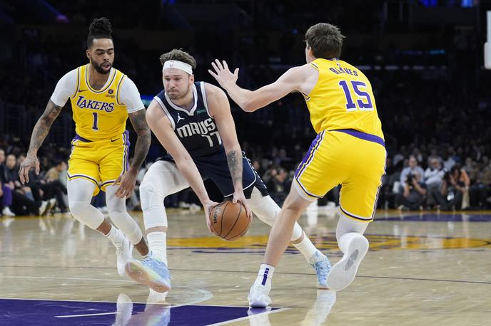 Luka Dončić | Luka Dončić je takoj ob vrnitvi na parket dosegel trojni dvojček. | Foto Guliverimage