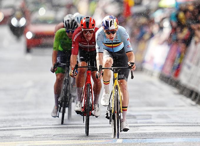 Pogačar, Pedersen, Van Aert, van der Poel, Glasgow SP 2023 | Foto: Reuters