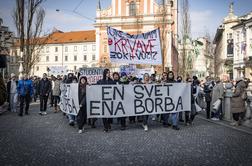 Protest v podporo srbskim študentom in proti županu Jankoviću #video