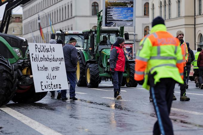 kmetje, protest, Nemčija, blokada, traktor | Foto: Reuters