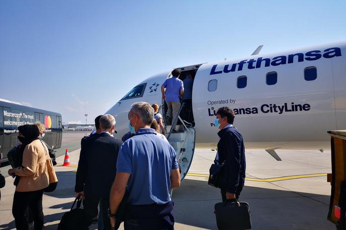 letalo letališče Brnik Frankfurt | Foto Fraport: Okrevanje prometa na ljubljanskem letališču je povsem primerljivo z okrevanjem "čistega" mednarodnega prometa drugod po Evropi.