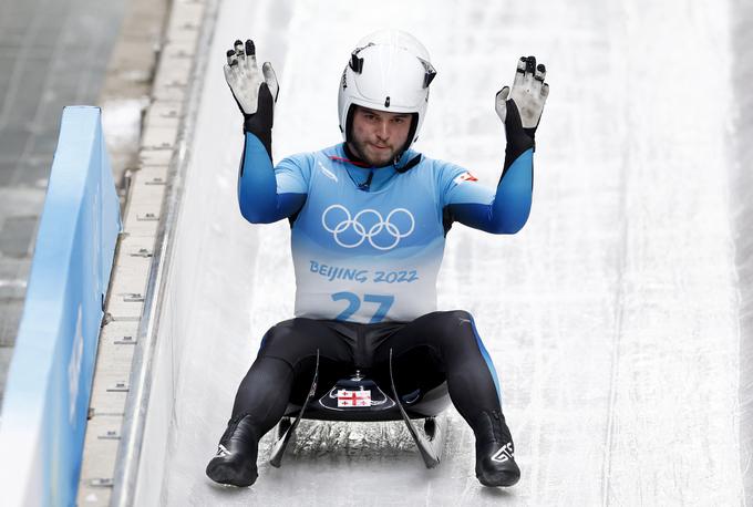 Saba Kumaritašvili je letos v Pekingu, 12 let po bratrančevi smrti, doživel svoj olimpijski krst.  | Foto: Guliverimage/Vladimir Fedorenko