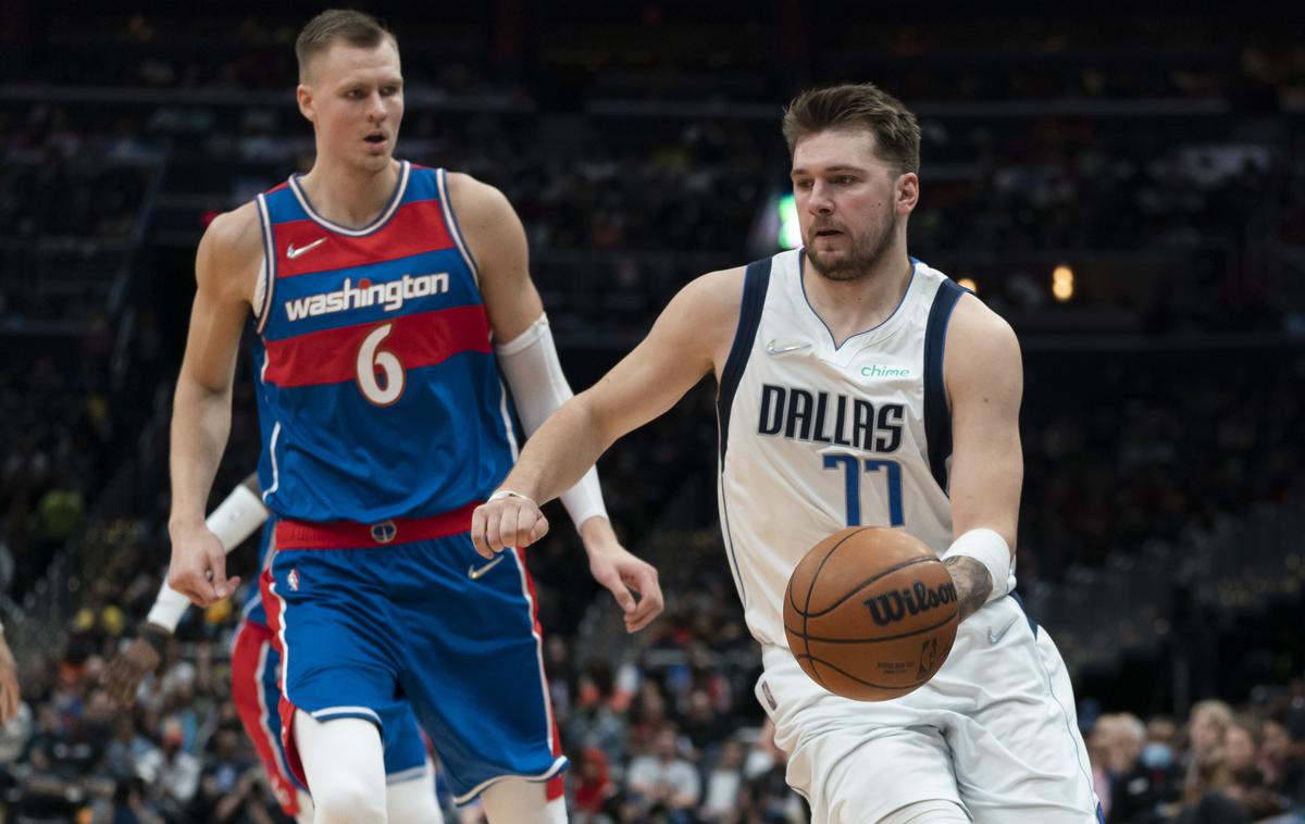 Luka Dončić Kristaps Porzingis | Luka Dončić in Kristaps Porzingis sta prvič v karieri v ligi NBA igrala drug proti drugemu. | Foto Guliverimage