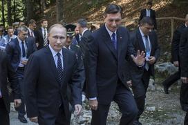 Borut Pahor Vladimir Putin Ruska kapelica Vršič