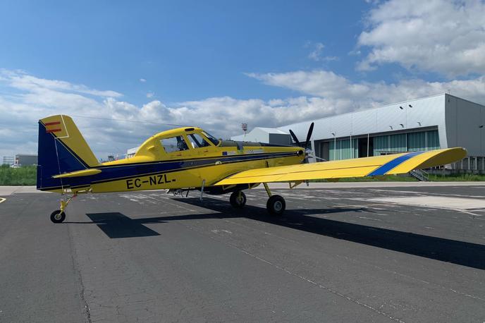 Air Tractor | Air tractorja sta nameščena na letališču Brnik. | Foto Ministrstvo za obrambo