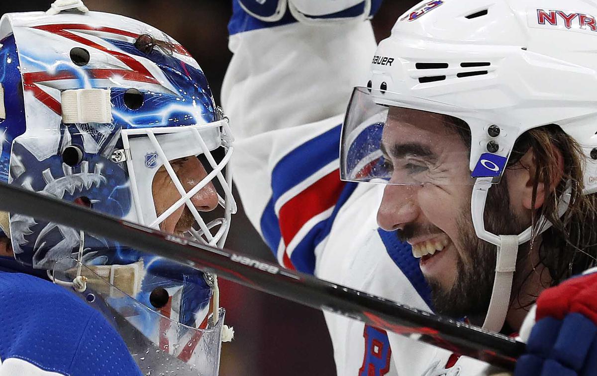 Mika Zibanejad | Šved iranskih korenin Mika Zibanejad je prvič po treh letih dosegel hat-trick. | Foto Reuters