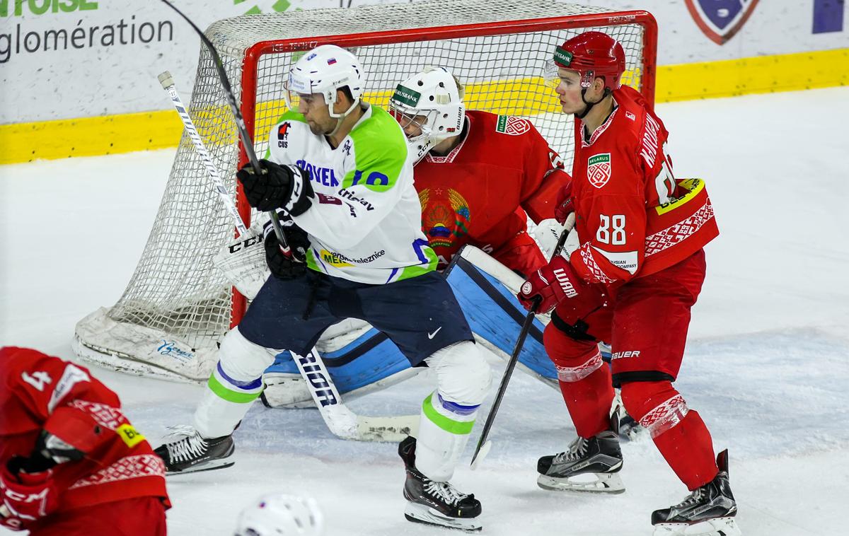 Slovenija Belorusija EIHC slovenska hokejska reprezentanca | Slovenski hokejisti so z 1:4 izgubili z Belorusi. | Foto HZS/Drago Cvetanovič