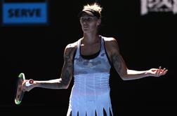 Polona Hercog brez možnosti proti drugi nosilki, Šarapova zavezala kravato