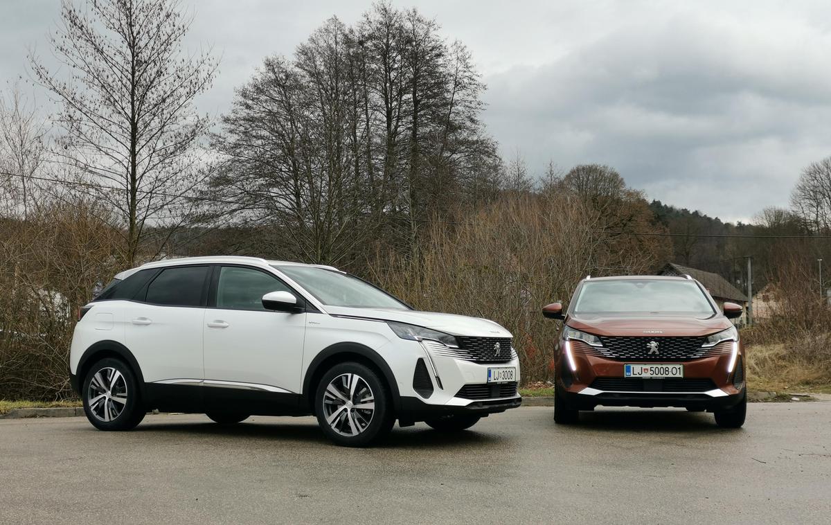 Peugeot 3008 in 5008 | Peugeot 3008 in 5008 sta s prenovo dobila nekaj oblikovnih elementov, ki smo jih lahko videli že pri manjšem modelu 2008. | Foto Gašper Pirman